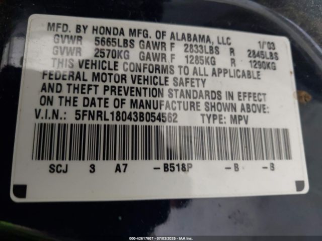 Honda Odyssey Ex-l Image 10